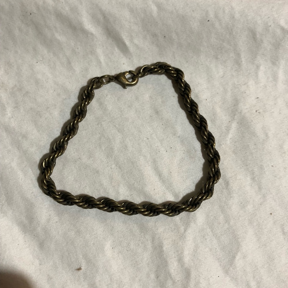 Gold Braided Bracelet, Like New
